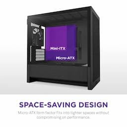 NZXT CC-H31FB-01, Micro-ATX Airflow Case H3 Flow Black
