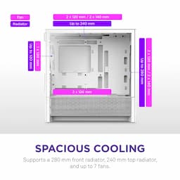 NZXT CC-H31FW-01, Micro-ATX Airflow Case H3 Flow White