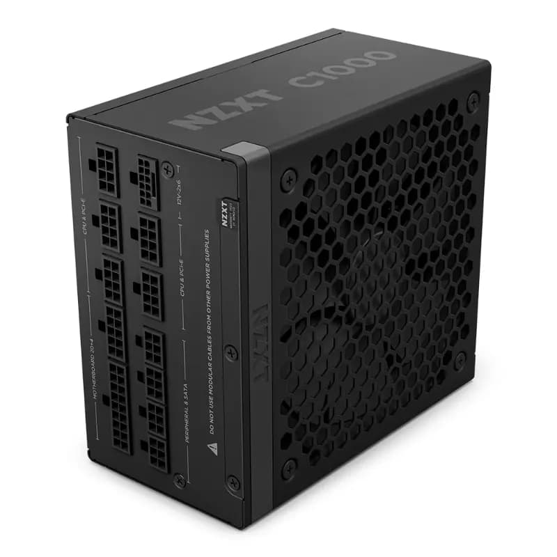 NZXT PA-0G2BB-UK, C1000 Gold ATX 3.1, 1000 Watt 80 PLUS Gold Fully Modular ATX 3.1 PSU, Black