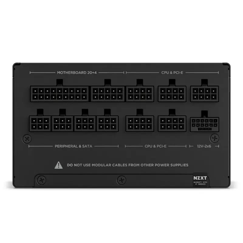 NZXT PA-2G2BB-UK, C1200 Gold ATX 3.1, 1200 Watt 80 PLUS Gold Fully Modular ATX 3.1 PSU, Black