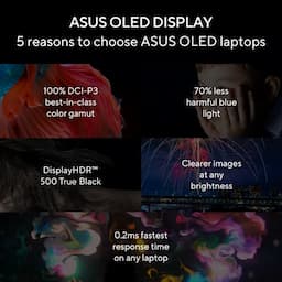 ASUS UX3405CA-PZ345WS Zenbook 14 OLED, Intel Core Ultra 5, 16 GB RAM, 1 TB Storage, 14 Inch Display, Silver, AI Powered Laptop