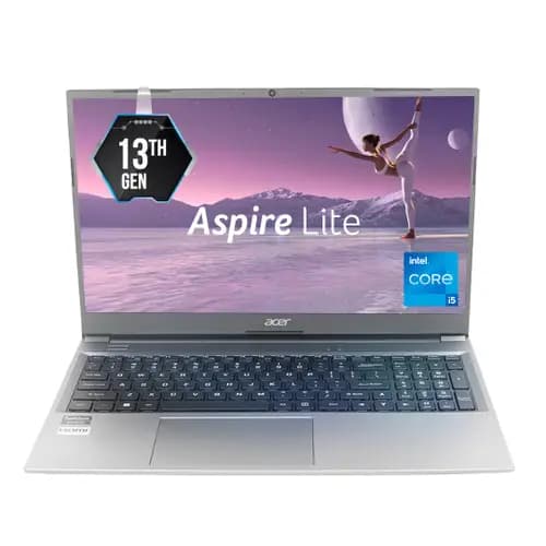 Acer UN.34ESI.00J AL15-53 Aspire Lite, 15.6 inch Full HD Display, Intel Core i5-1334U Processor, Windows 11 Home, 16 GB RAM, 512 GB SSD, Microsoft Office, Steel Gray, 1.59KG Laptop