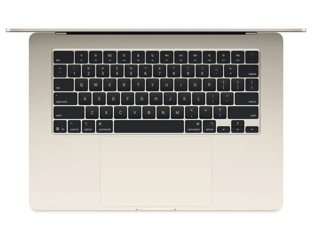 Apple Z1DD M4 Chip 10 Core 16 Neural Engine 10 GPU 24 GB RAM 2 TB Storage Starlight MacBook Air 15