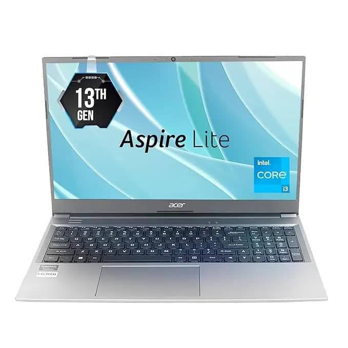 Acer UN.34YSI.00K Aspire Lite A325-53, Full HD, 15.6 inch/39.62cm, Intel Core i3 13th Gen, 8 GB RAM 512 GB Storage Windows 11, Steel Gray Laptop