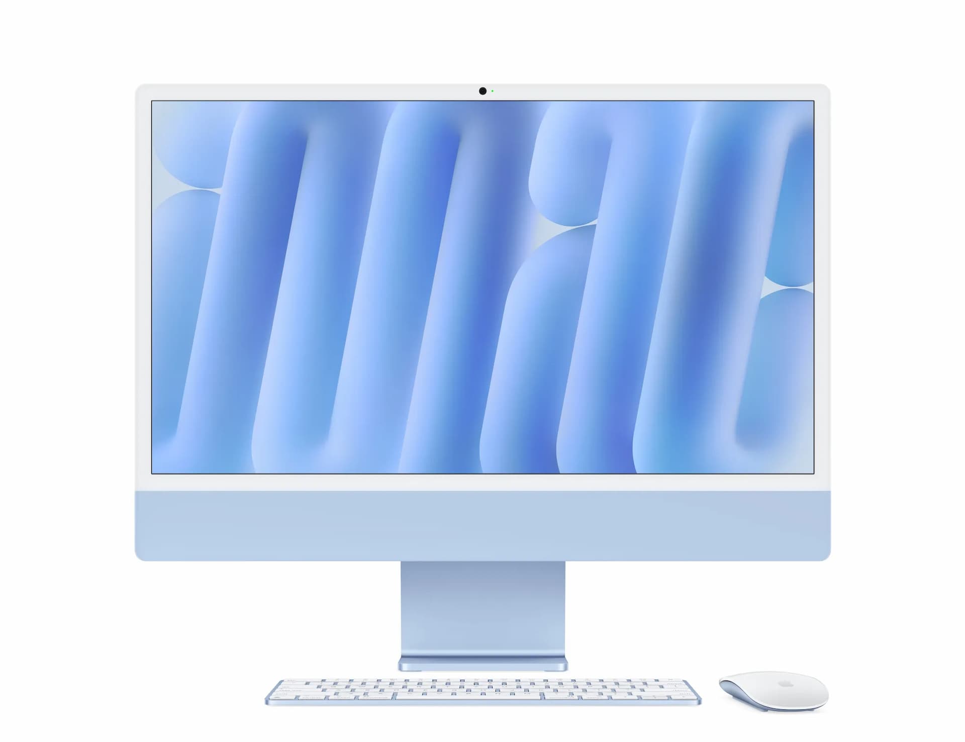 Apple Z1EQ iMac, 24 Inch Display, Apple M4 Processor, 24 GB Memory, 1 TB Storage, Blue