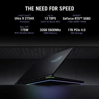 Asus G615LW-RV148WS ROG Strix 16, Intel Core Ultra 9, 32GB RAM, 1TB SSD, Windows 11 Laptop