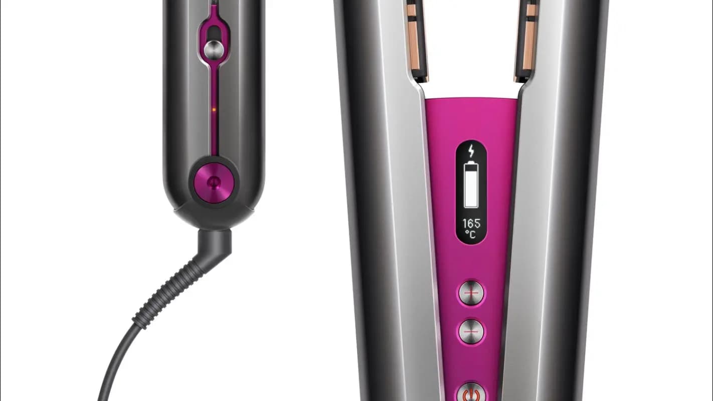 Dyson 413114-01 Corrale HS07 Hair Straightener with Intelligent Heat Control, Copper/ Bright Nickel