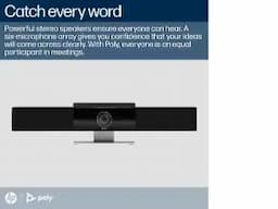 Poly Studio 842D4AA#ACJ USB Video Bar Camera