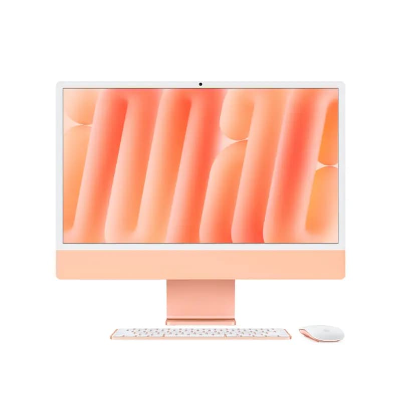 Apple Z1E8, 24 inch Display M4 Chip, 8 Core CPU, 8 Core GPU, 16 Neural Core, 16 GB RAM, 256 GB Storage Orange iMac
