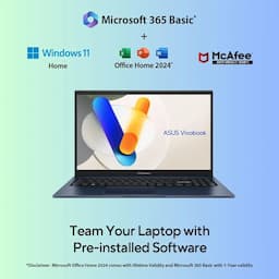 Asus M1502YA-BQ703WS Vivobook Go 15, 16 GB, 512 GB, 512 GB, Ryzen 7, 16 Inch, Blue, Consumer Laptop