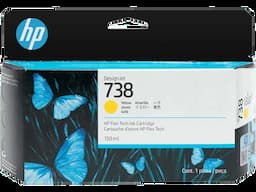 HP 498N7A, 738 130ML, YELLOW INK, Cartridges