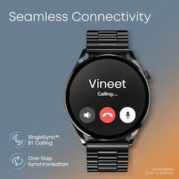 Fastrack 38126SM01K, Dezire Fx1, Silver, Smart Watch