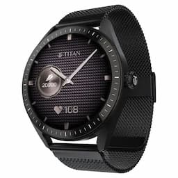 Titan 90205AM01, Crest 2, Black & Black, Watch