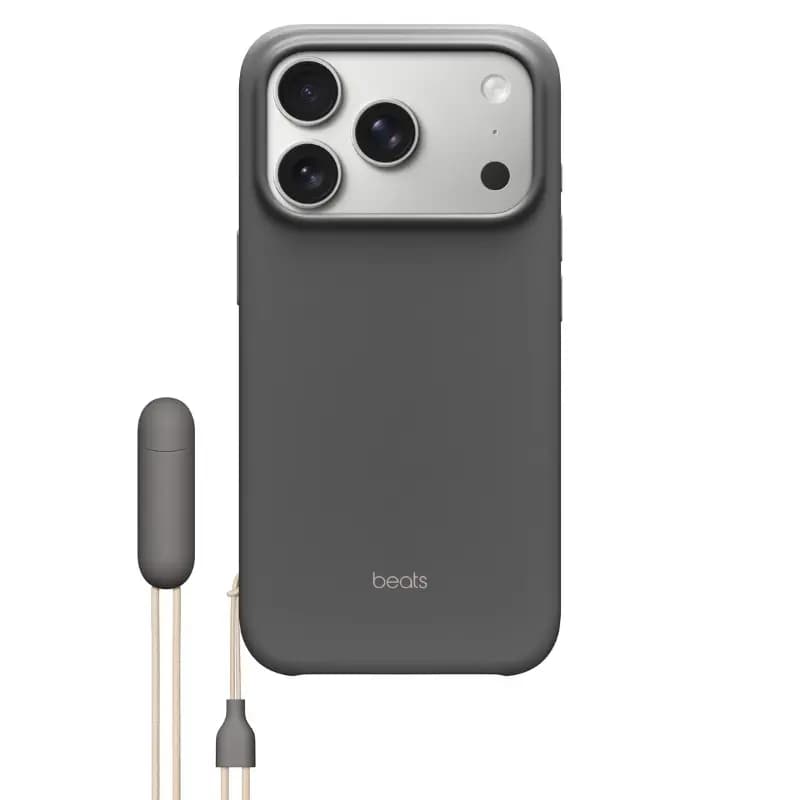 Beats MGY74LL/A, iPhone 17 Pro Kickstand Case with MagSafe and Camera Control - Granite Gray