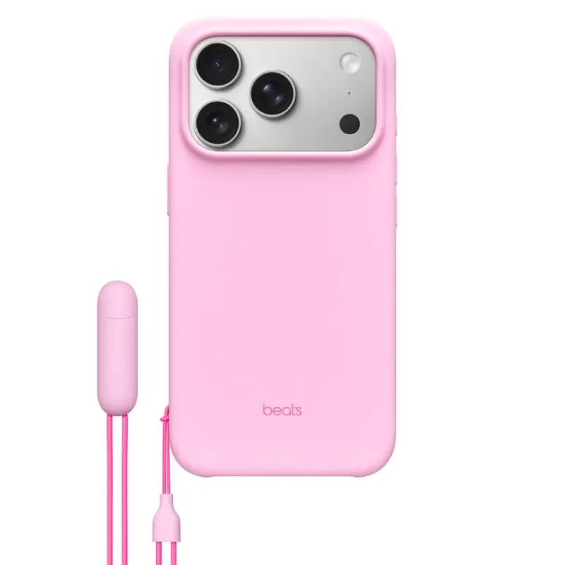 Beats MGY84LL/A, iPhone 17 Pro Kickstand Case with MagSafe and Camera Control - Pebble Pink