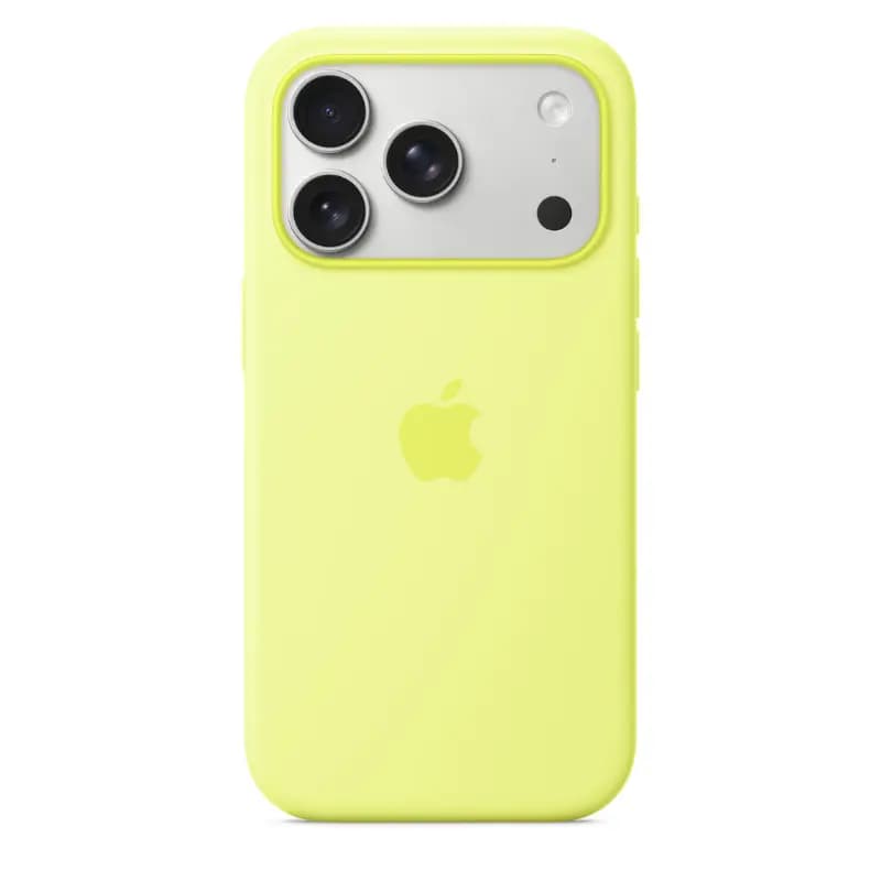 Apple MGFF4ZM/A, iPhone 17 Pro Silicone Case with MagSafe – Neon Yellow