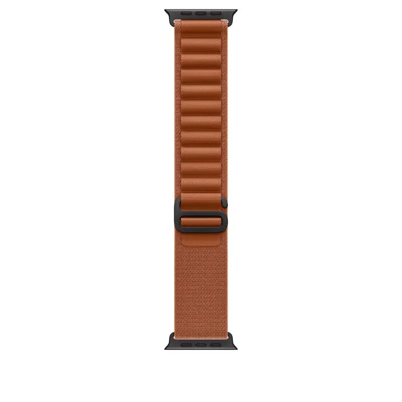 Apple MG9E4ZM/A, 49mm Terra Cotta Alpine Loop - Medium - Black Titanium Finish Watch Strap