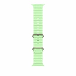 Apple MGCF4ZM/A, 49mm Neon Green Ocean Band - Natural Titanium Finish Watch Strap