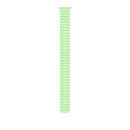 Apple MGCG4ZM/A, 49mm Neon Green Ocean Band Extension - Natural Titanium Finish Watch Strap