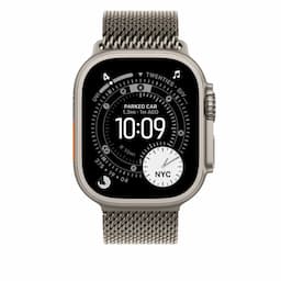 Apple MGHP4ZM/A, 49mm Natural Titanium Milanese Loop - Medium Watch Strap