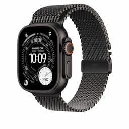 Apple MGHR4ZM/A, 49mm Black Titanium Milanese Loop - Small Watch Strap