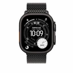 Apple MGHR4ZM/A, 49mm Black Titanium Milanese Loop - Small Watch Strap