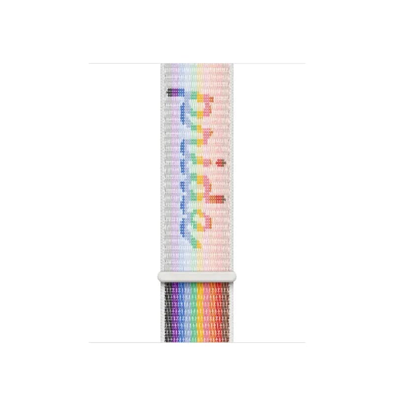 Apple MGXU4ZM/A, 41mm Pride Edition Sport Loop Watch Strap