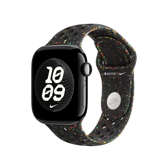 Apple MGAE4ZM/A, 42mm Midnight Black Nike Sport Band - S/M Watch Strap