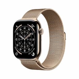 Apple MGJ44ZM/A, 46mm Gold Milanese Loop - S/M Watch Strap