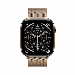 Apple MGJ44ZM/A, 46mm Gold Milanese Loop - S/M Watch Strap