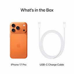 Apple iPhone 17 Pro MG8Q4HN/A, A19 Pro chip, 15.93 cm / 6.3 inch (diagonal) Display, iOS 26, 1 TB Storage, All 48MP Rear cameras, 18MP Center Stage Front Camera, Cosmic Orange
