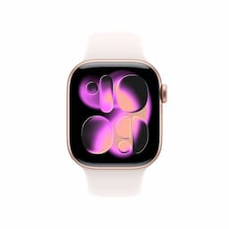 Apple Watch Series 11 MF8E4HN/A, GPS+Cellular, 42mm, Rose Gold Aluminium Case with Light Blush Sport Band - S/M