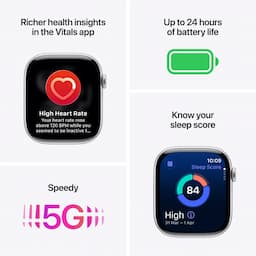 Apple Watch Series 11 MF8E4HN/A, GPS+Cellular, 42mm, Rose Gold Aluminium Case with Light Blush Sport Band - S/M
