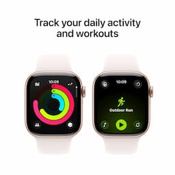Apple Watch Series 11 MF8E4HN/A, GPS+Cellular, 42mm, Rose Gold Aluminium Case with Light Blush Sport Band - S/M
