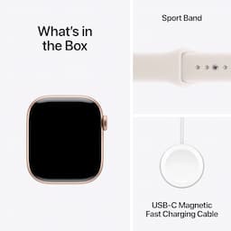 Apple Watch Series 11 MF8E4HN/A, GPS+Cellular, 42mm, Rose Gold Aluminium Case with Light Blush Sport Band - S/M