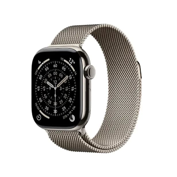 Apple Watch Series 11 MF8P4HN/A, GPS+Cellular, 42mm, Natural Titanium Case with Natural MilaneseLoop