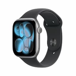 Apple Watch Series 11 MFCA4HN/A, GPS+Cellular, 46mm, Space Grey Aluminium Case with Black SportBand - M/L