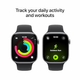 Apple Watch Series 11 MFCA4HN/A, GPS+Cellular, 46mm, Space Grey Aluminium Case with Black SportBand - M/L