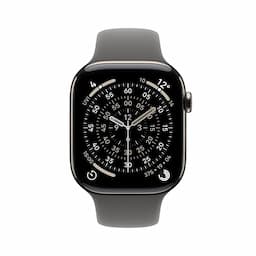 Apple Watch Series 11 MFCX4HN/A, GPS+Cellular, 46mm, Natural Titanium Case with Stone Grey SportBand - M/L