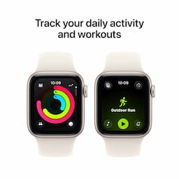 Apple Watch SE 3 MEP74HN/A, GPS + Cellular,  40mm, Starlight Aluminium Case with Starlight Sport Band - M/L