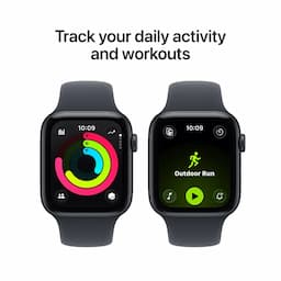 Apple Watch SE 3 MEPH4HN/A, GPS + Cellular,  44mm, Midnight Aluminium Case with Midnight Sport Band - S/M