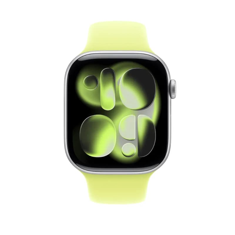 Apple MFGW4ZM/A, 46mm Neon Yellow Sport Band - M/L Watch Strap