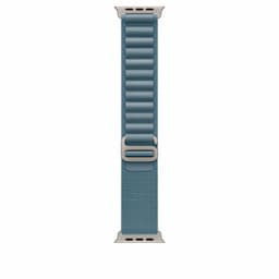 Apple MFTK4ZM/A, 49mm Light Blue Alpine Loop - Large - Natural Titanium Finish Watch Strap