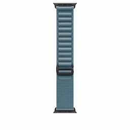 Apple MG9L4ZM/A, 49mm Light Blue Alpine Loop - Medium - Black Titanium Finish Watch Strap