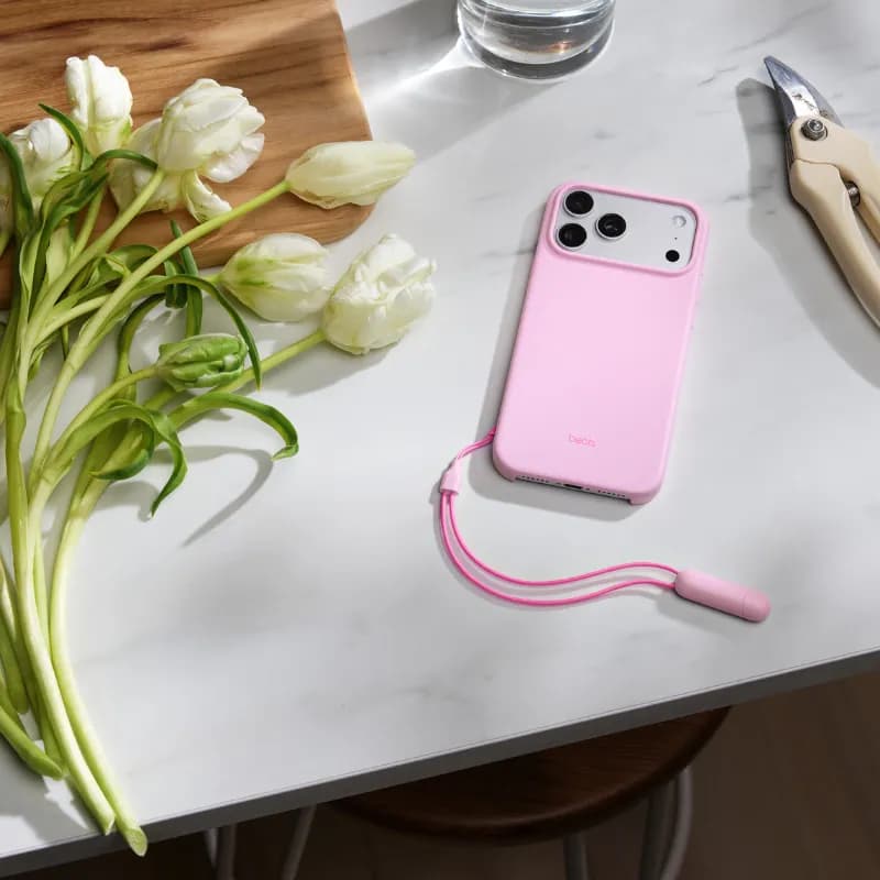Beats MGYA4LL/A, iPhone 17 Pro Max Kickstand Case with MagSafe and Camera Control - Pebble Pink
