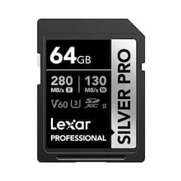 Lexar LSDSIPR064G-BNNNG Professional Silver Pro SDXC UHS-II Card - 64 GB Capacity