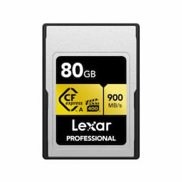 Lexar LCAGOLD080G-RNENG Professional CFexpress 2.0 Type A Card GOLD Series - 80 GB Capacity