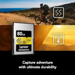 Lexar LCAGOLD080G-RNENG Professional CFexpress 2.0 Type A Card GOLD Series - 80 GB Capacity