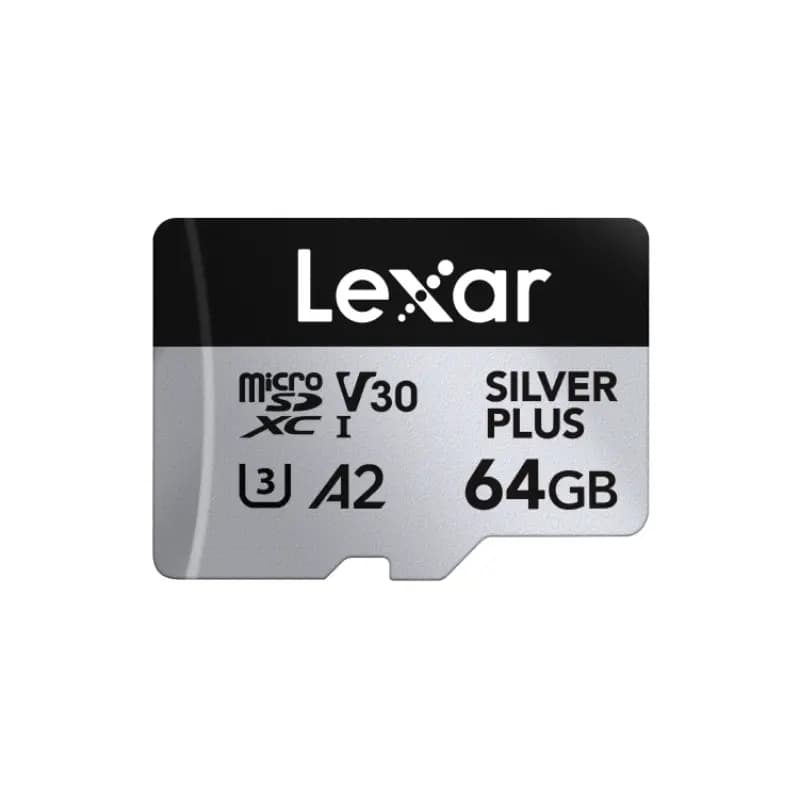 Lexar LMSSIPL064G-BNANG Professional Silver Plus microSDXC UHS-I Card - 64 GB Capacity