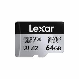 Lexar LMSSIPL064G-BNANG Professional Silver Plus microSDXC UHS-I Card - 64 GB Capacity